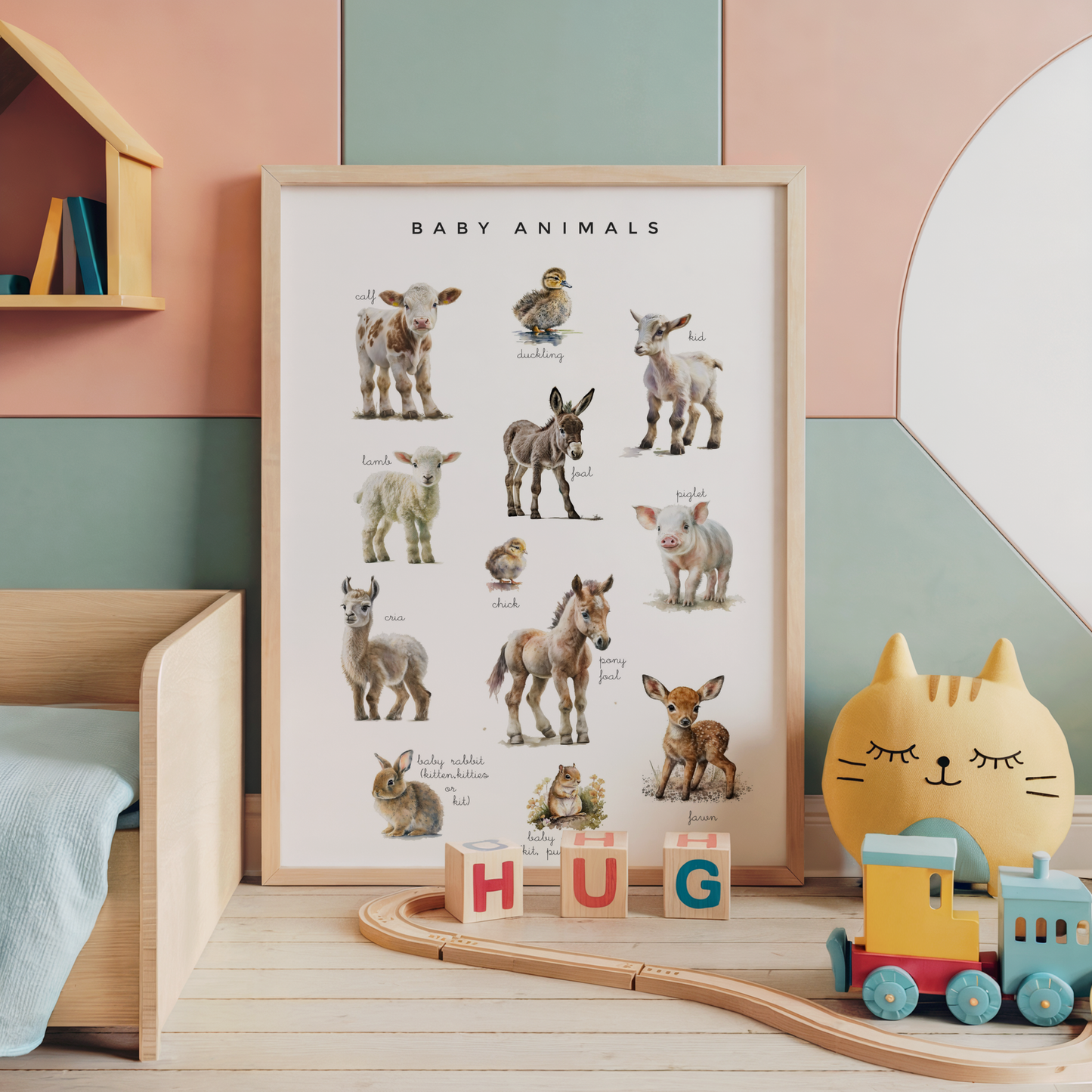 Animal Poster Set - Set of 5 Printable Posters