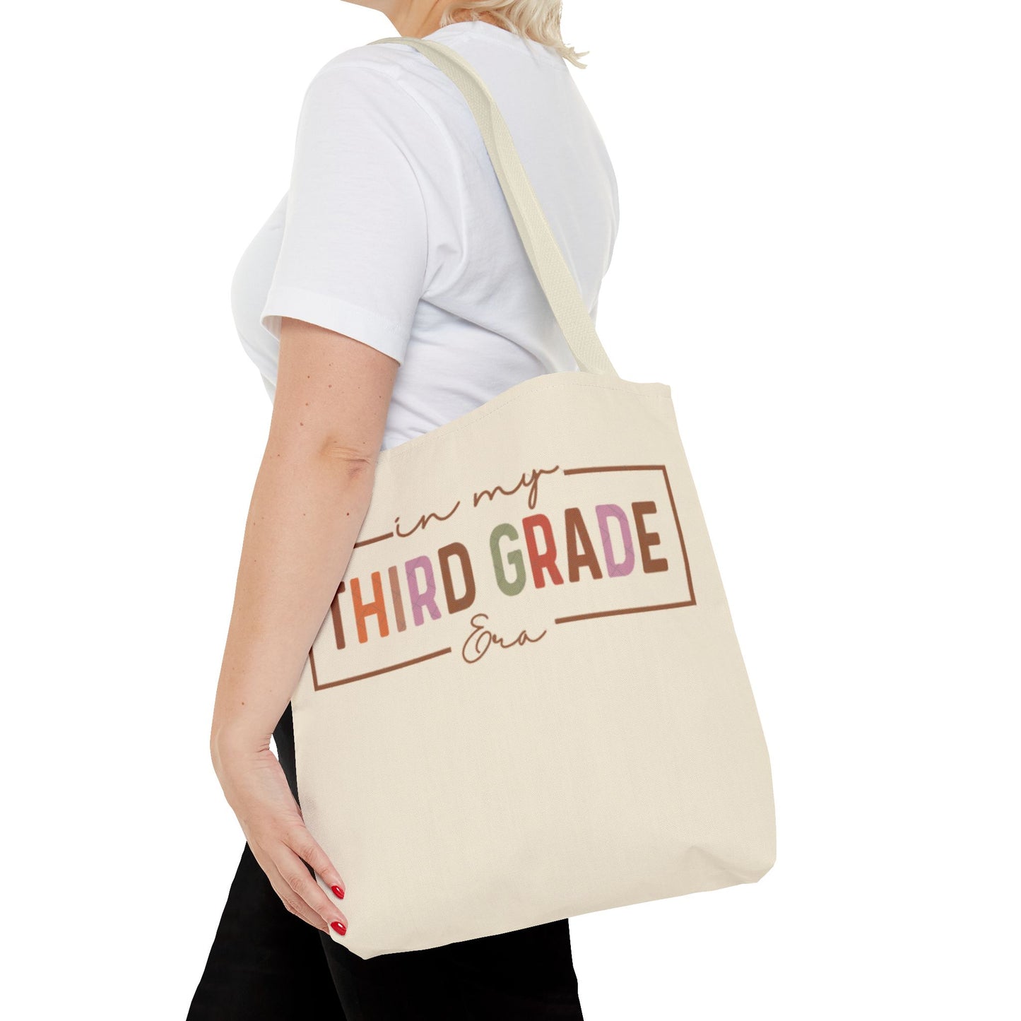 Personalized Third Grade Tote Bag, Back to School Gift, Teacher Appreciation Gift, Eco-Friendly Shopping Bag, Classroom Essentials