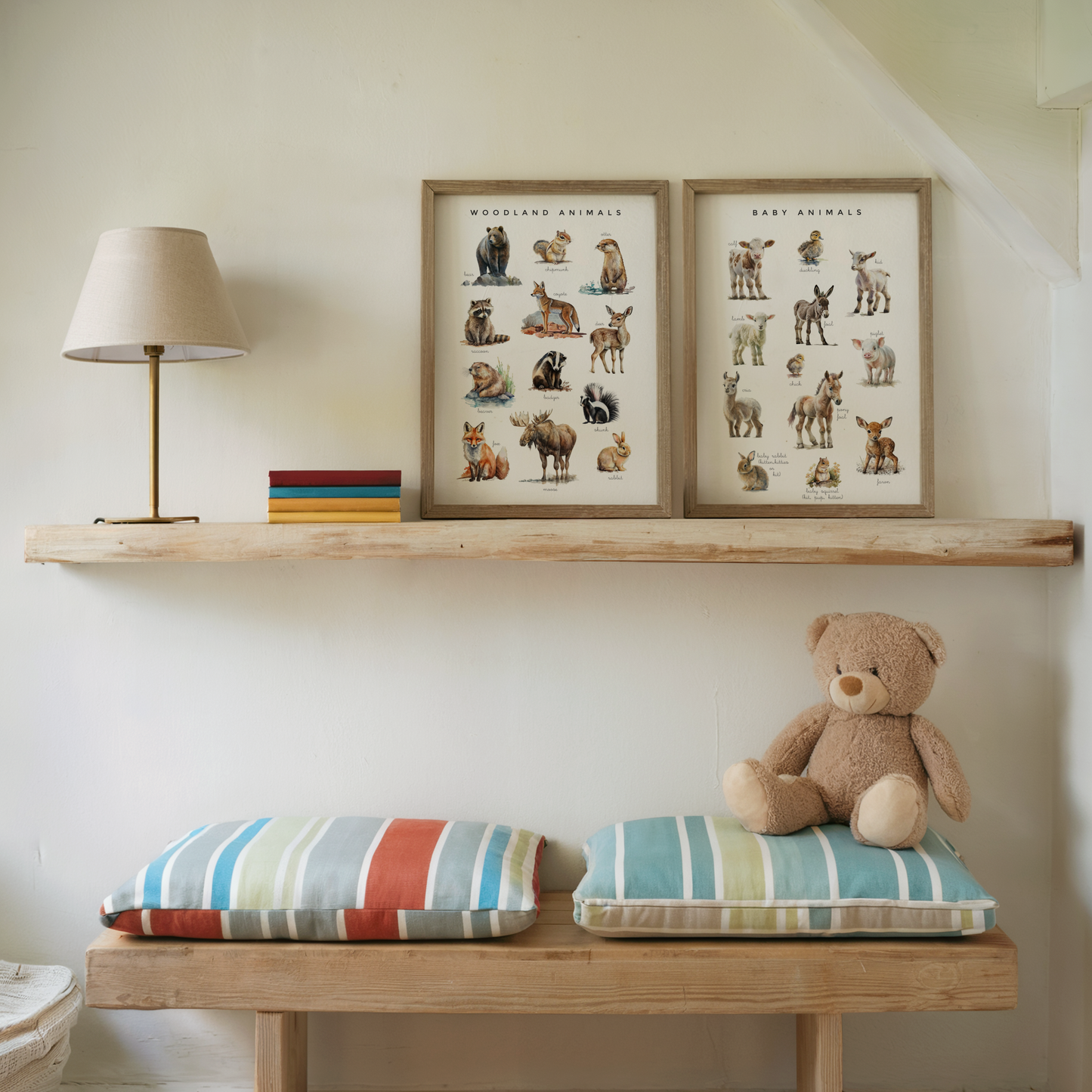 Animal Poster Set - Set of 5 Printable Posters