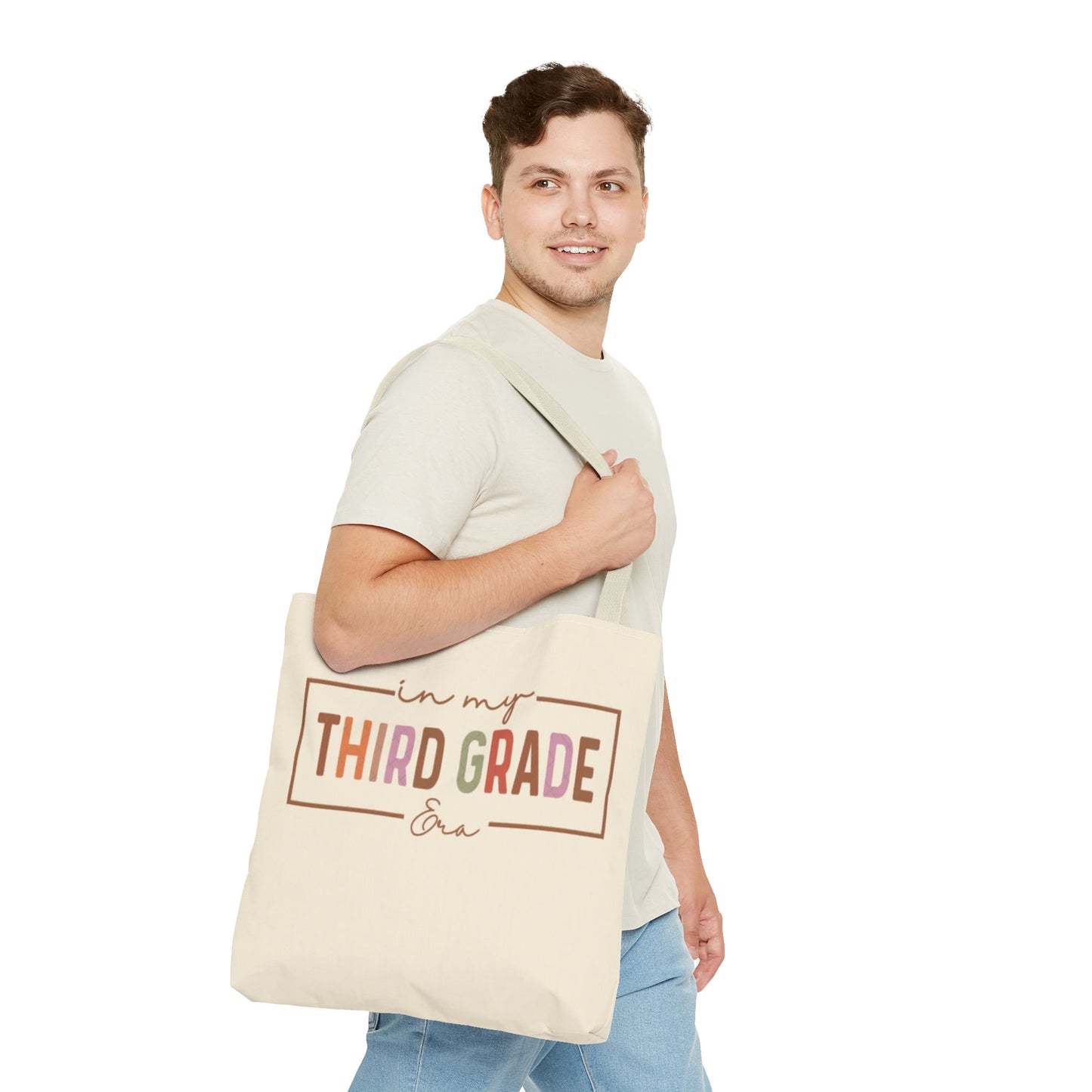 Personalized Third Grade Tote Bag, Back to School Gift, Teacher Appreciation Gift, Eco-Friendly Shopping Bag, Classroom Essentials