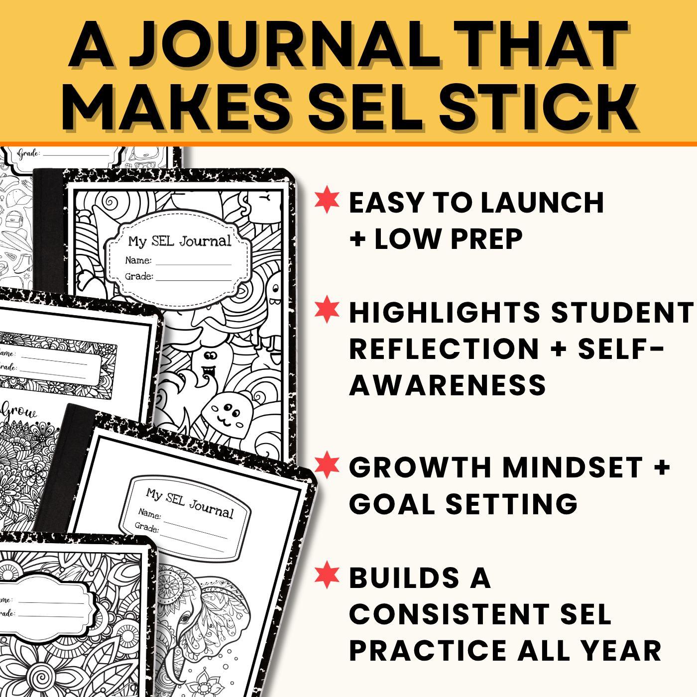 SEL Student Journal Starter Kit for Grades 3-5