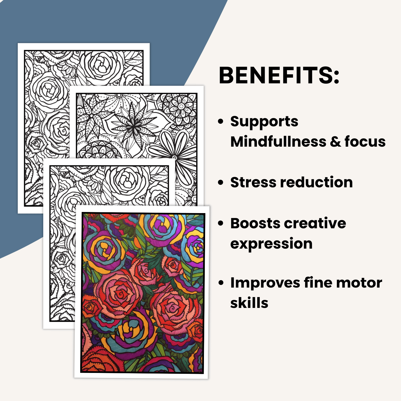 Free Floral Coloring Pages – 30 Mindfulness & Early Finisher Printables