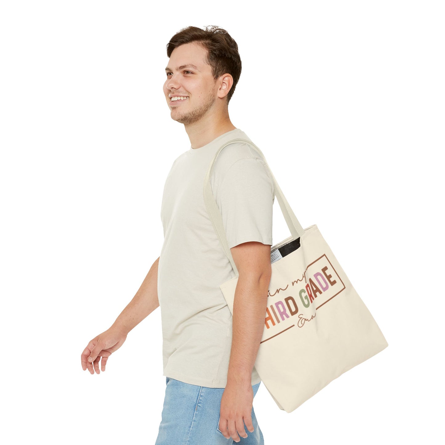 Personalized Third Grade Tote Bag, Back to School Gift, Teacher Appreciation Gift, Eco-Friendly Shopping Bag, Classroom Essentials