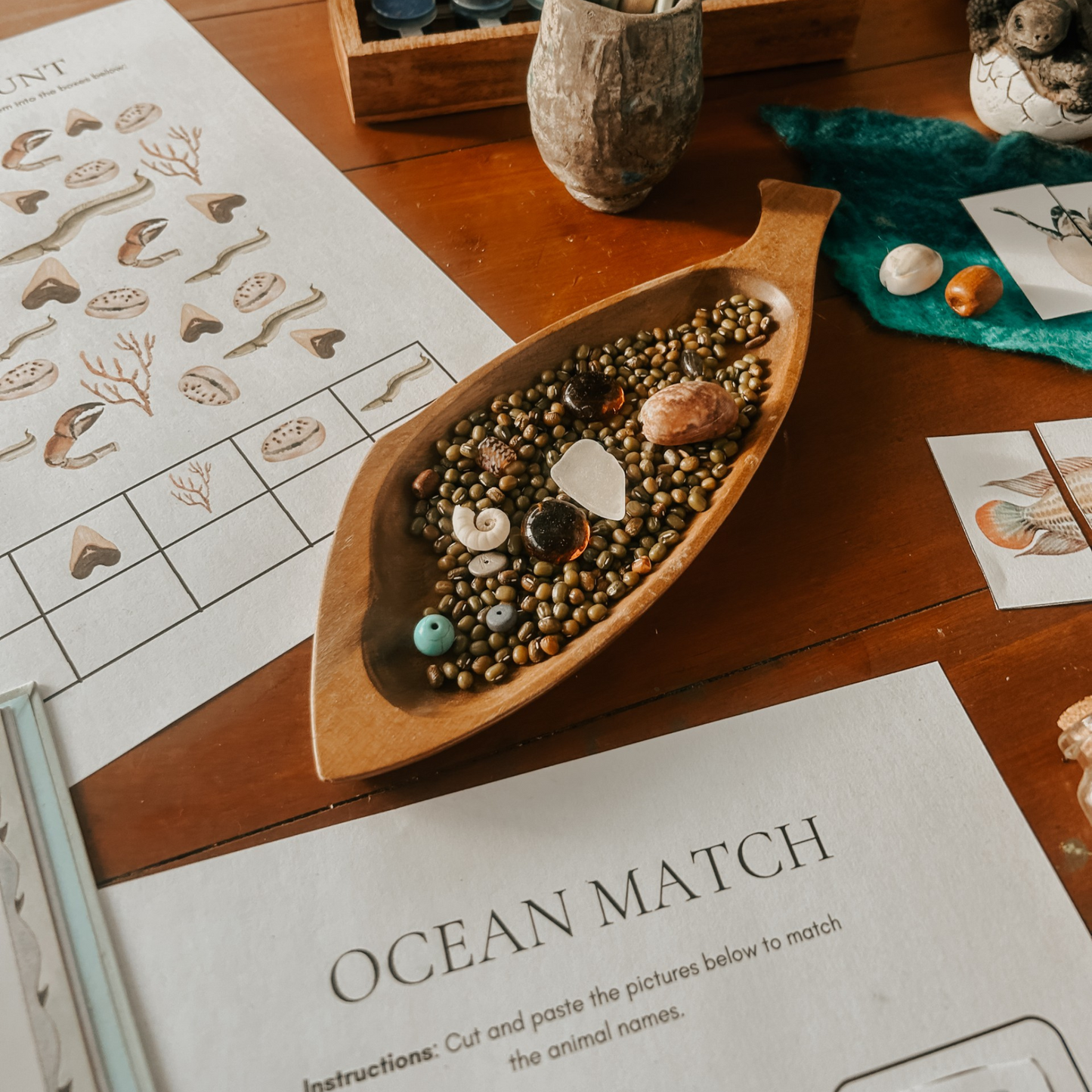 Ocean Animals Learning Pack