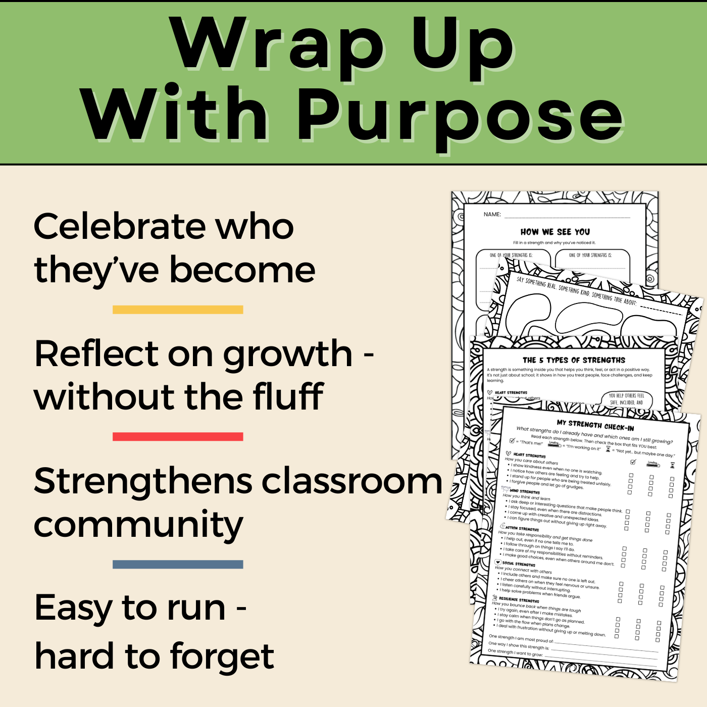 Celebrate Strengths with End-of-Year SEL & Peer Feedback | Grades 4-6