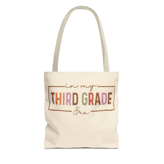 Personalized Third Grade Tote Bag, Back to School Gift, Teacher Appreciation Gift, Eco-Friendly Shopping Bag, Classroom Essentials
