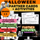 Halloween Partner Cards & Activities - Grades 3-5