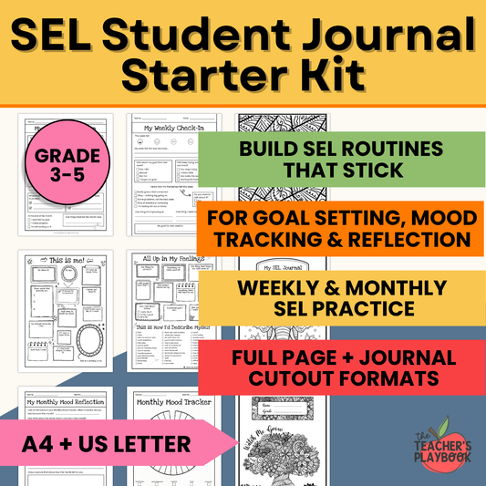 SEL Student Journal Starter Kit for Grades 3-5