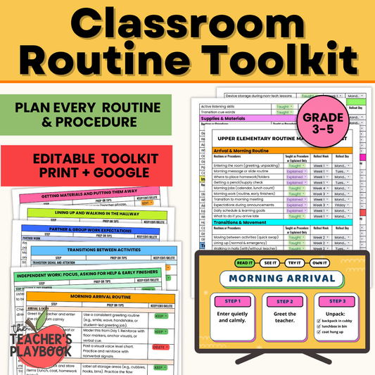 Classroom Routine Toolkit - Upper Elementary