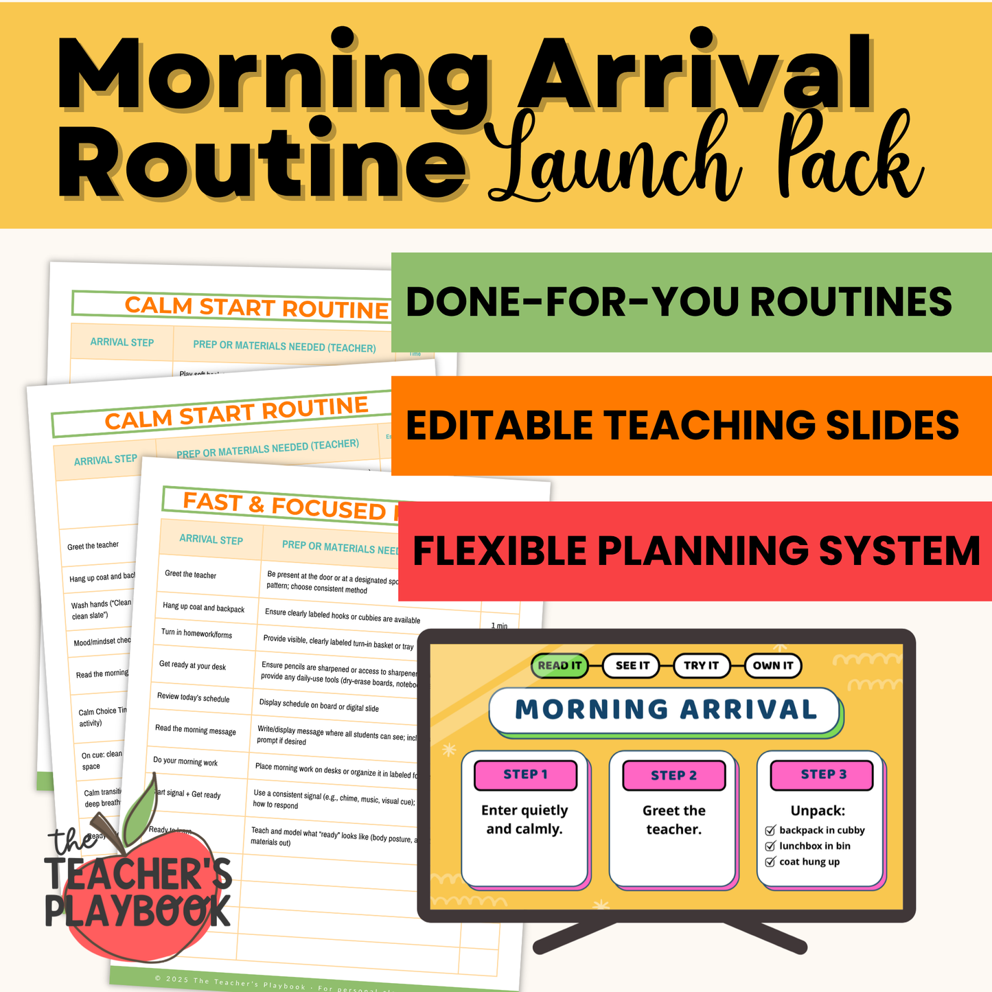 Morning Arrival Routine Launch Pack - Grades 3-5