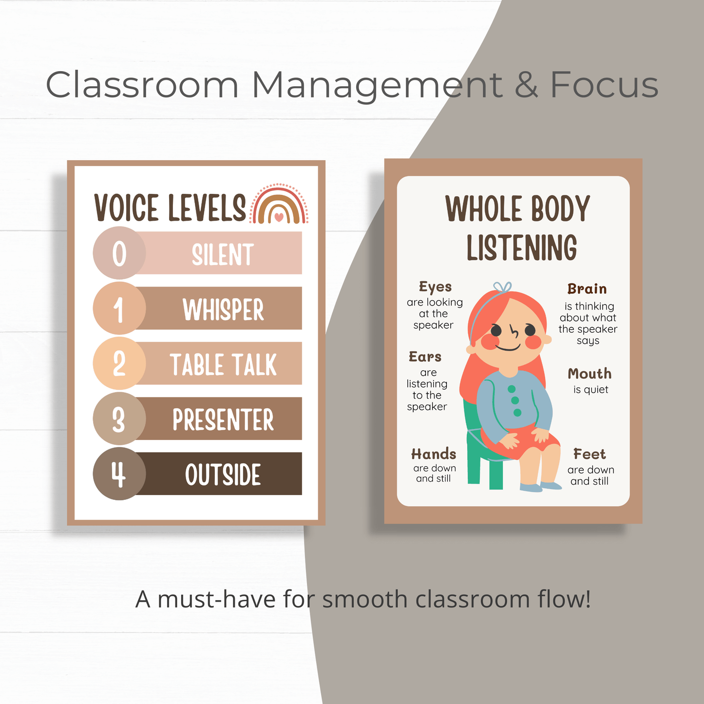 Boho Classroom Poster Set