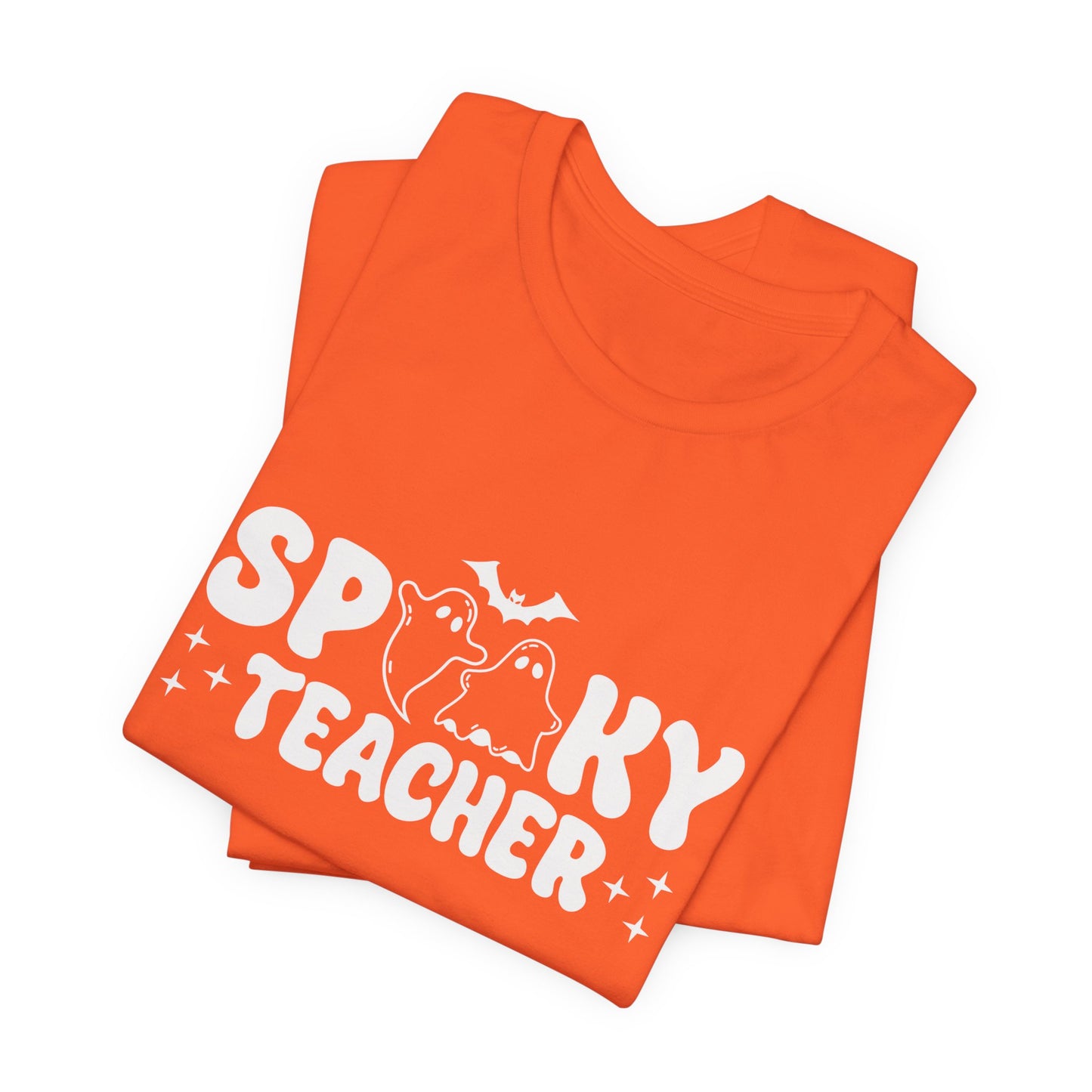 Spooky Teacher Tee, Unisex Halloween Shirt, Autumn Fashion, Teacher Appreciation Gift, Cute Classroom Apparel, Fun Fall Shirt