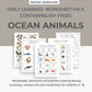 Ocean Animals Learning Pack