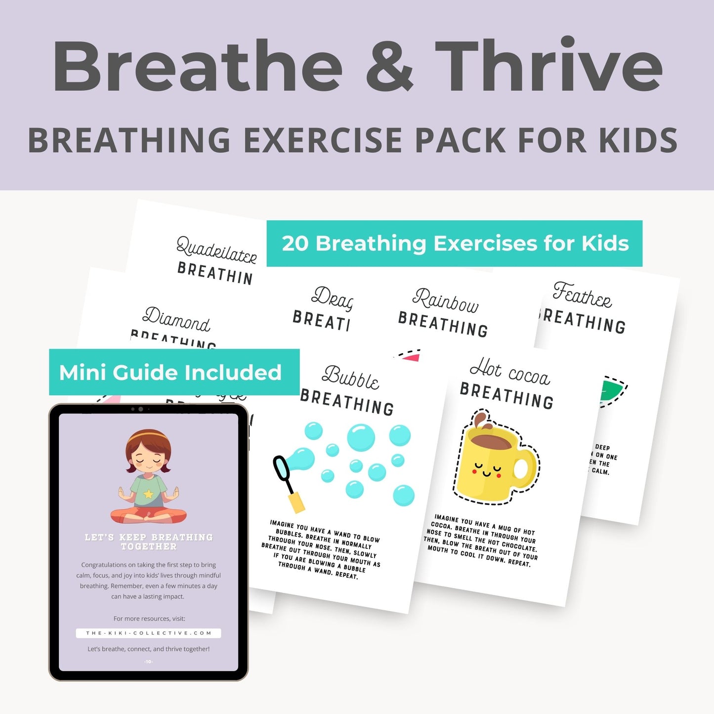 Breathe and Thrive: The Ultimate Breathing Exercise Pack for Kids