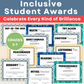 Inclusive Student Awards Bundle | End-of-Year Certificates Grades 3-7