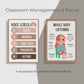 Boho Classroom Poster Set